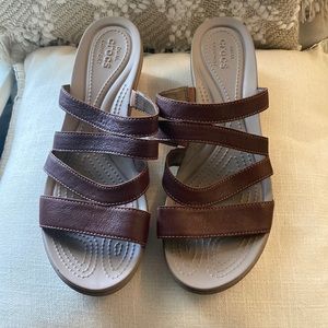 Crocs Dual Comfort Wedge Sandals